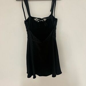 For Love and Lemons black satin dress size medium